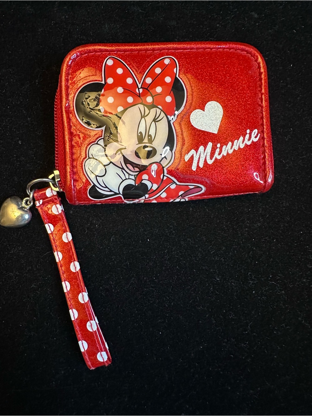 ❤️ MINNIE MOUSE RED GLAM WALLET & WRISTLET ❤️
